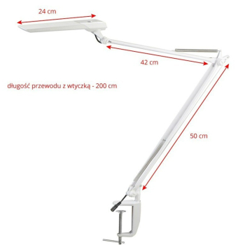 LAMPA LED NA BIURKO MOONLIGHT SENSOR BIAŁA